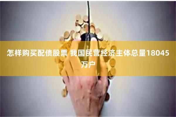 怎样购买配债股票 我国民营经济主体总量18045万户