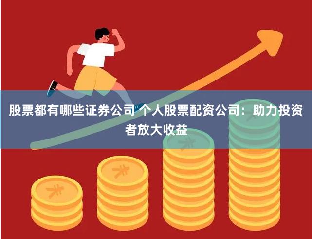 股票都有哪些证券公司 个人股票配资公司：助力投资者放大收益